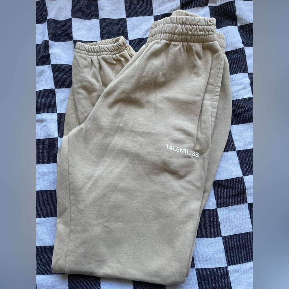 Talentless Beige Sweatpants